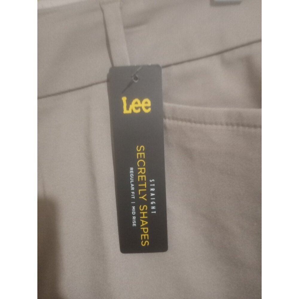 New Lee Women's Pants Secretly Shapes Regular Fit Straight Leg Mid Rise Sz 12 - Picture 2 of 11